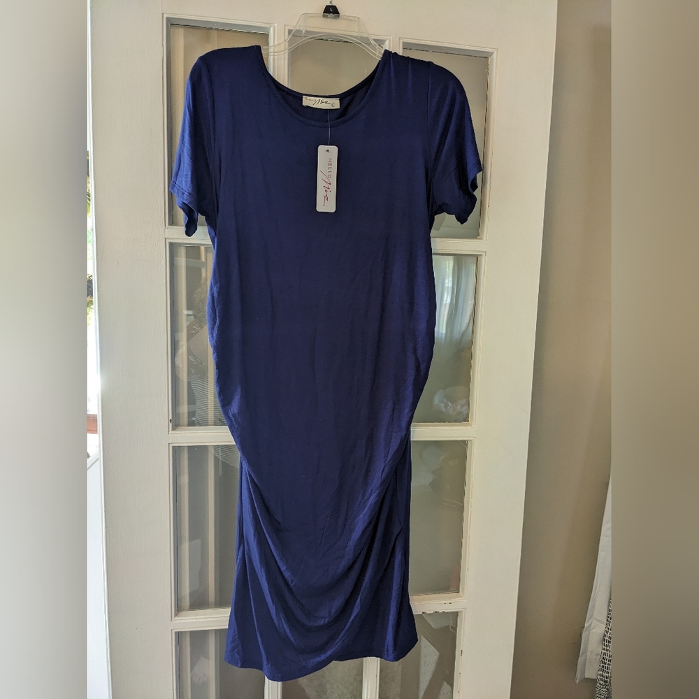 Navy Maternity T shirt dress size M/L